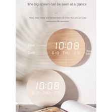 Emporium1 LED Duvar Saati Taşınabilir Oturma Odası Ev Yatak Odası Sessiz Iskandinav Tarzı Moda Saat, B (Yurt Dışından)
