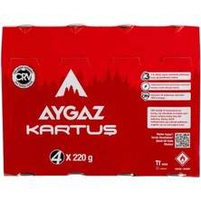 Aygaz 227 gr Kartuş Dörtlü Set