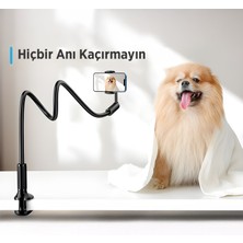 Bix Saiji Ivy-4 95 cm 360° Derece Dönebilen, Ayarlanabilir ve Dayanıklı 4.7-7″ Inç Esnek Kollu Flexible Akrobat Telefon Tutucu Ivyıv-95