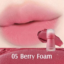 The Saem Saemmy's Crema Velvet Tint - Kadife Bitişli, Doğal Görünüm ve Yoğun Renk Sunan Tint - 05 Berry Foam