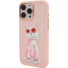 iPhone 16 Pro Max Uyumlu Nakış Işlemeli 3D Kabartmalı Cool Glasses Series Silikon Telefon Kılıfı