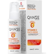 Qanze Vitamin C Yüz Kremi – Iki Farklı C Vitamini Içerir 50ml