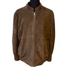 Asus Deri - Merlın- Hakim Yakalı Erkek Süet Deri Ceket