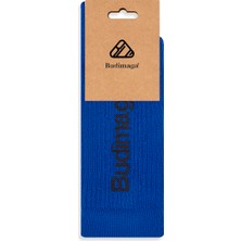 2'li Paket Erkek Antrenman Fitness Tenis Spor Çorap Gri-Mavi