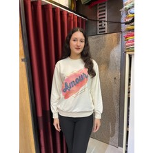 Bisiklet Yaka Sweatshirt Amour