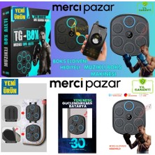Mercitech Boks Standı Yumruk Sayan Boks Makinesi Rgb Müzikli Genç Yetişkin Eldiven ve Saat Hediyeli(BÜYÜK BOY)