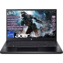 Acer Nitro V 15 ANV15-51 I5 13420H 32 GB 512 GB SSD Rtx 3050-6 GB Freedos 15.6" Fhd IPS Taşınabilir Bilgisayar NH.QNCEY.001+325