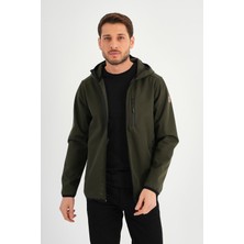 Alexandergardı Fermuarlı Içi Polarlı Su Itici Softshell Kumaş Kapüşonlu Mont (E24-MNT-01)