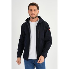 Alexandergardı Fermuarlı Içi Polarlı Su Itici Softshell Kumaş Kapüşonlu Mont (E24-MNT-01)