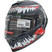 Çene Açılır Kask WS-202 H1 Mat Siyah