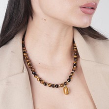 Mia Lia Design Tomiris - Kaplan Gözü Doğal Taş Kolye & Bileklik