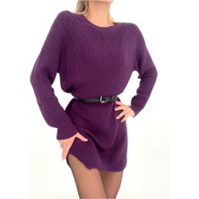SHUGAA Kadın Oversize Tunik Triko