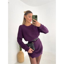 SHUGAA Kadın Oversize Tunik Triko