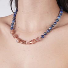 Mia Lia Design Ella - Güneş Taşı ve Lapis Kolye