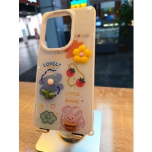 Lucek Cases Xiaomi Redmi Note 13 4g Uyumlu Kabartma Figürlü Darbe Korumalı Kapak Papatya Kılıf