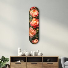 Supracolors Flowers Painting  V3 | Glass Wall Art