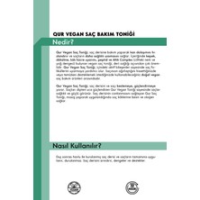 QUR Saç Uzatma Kepek ve Dökülmesine Karşı Saç Derisi Bakımı, Vegan Saç Bakım Toniği