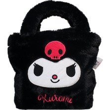 Wiggle Kuromi Yumuşak Peluş Tüylü Tek Bölmeli Mıknatıslı Çocuk El Çantası
