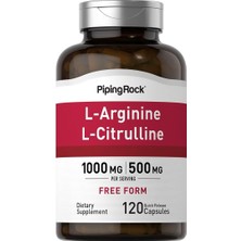 Piping Rock L-Arginine L-Citrulline 120 Kapsül