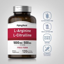 Piping Rock L-Arginine L-Citrulline 120 Kapsül