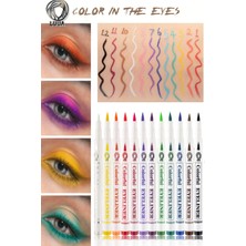 Luua 12'Li Renkli Eyeliner & Pen 12 Color Eyeliner