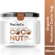 TheLifeCo Organik Hindistan Cevizi Yağı 250 ml (Soğuk Sıkım, Vegan)