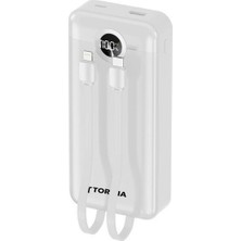 Torima TRM-1013 10000 Mah 2 Çıkışlı 22.5W Hızlı Şarj Dijital Göstergeli Powerbank