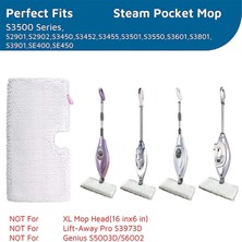 Arcane Shark Için Aksesuarlar,S3500 Serisi Paspaslar Için 6'Lı Paket Steam Pocket Mop Yedek Pedleri (Yurt Dışından)