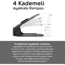 Gardino Home 5 Li Ayakkabı Rampası Ayakkabı Düzenleyici Dolap Içi Organizer- Siyah