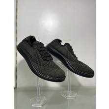 Erkek Haki Renk Triko Ayakkabı