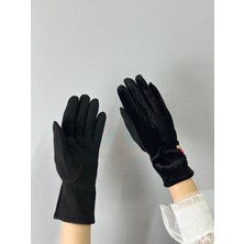 Düğme Detaylı Kaşmir Kadın Eldiven