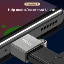 Yesido GS08 Type C USB 3.0 Otg Mini Konnektör Adaptörü (Yurt Dışından)
