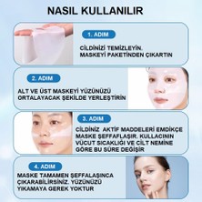 Bio Kolajen Şeffaflaşan Yüz Maskesi Nemlendirici, Canlandırıcı, Kore Yüz Maskesi Real Deep Mask 5 Adet