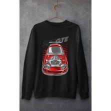 Fuddy Moda 2jzgte Baskılı Kapüşonsuz Sweatshirt, Unisex Oversize Araba Temalı Sweat