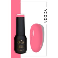 Cr-Oje Yg004 - Yarı Saydam Pembe Neon Kalıcı Oje (5 ML)