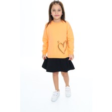 Toontoy Kız Çocuk Baskılı Elbise