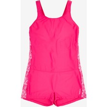 Nabaiji Çocuk Şortlu Mayo - Pembe - 100 VEGA