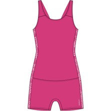 Decathlon Nabaiji Çocuk Pembe Şortlu Mayo - 100 VEGA - Rahat Tasarım ve Esnek Kumaş