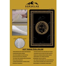 Doruklar Home Collection Kaymaz Taban Yıkanabilir Dijital Baskı Dekoratif Modern Desenli Apollo Serisi Dot Taban Halı AP05