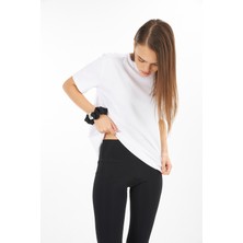 Kadın/oversize Basic/ Yuvarlak Yaka /kısa Kol /%100 Cotton Penye Süprem T-Shirt