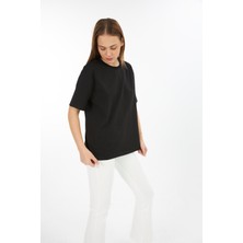 Kadın/oversize Basic/ Yuvarlak Yaka /kısa Kol /%100 Cotton Penye Süprem T-Shirt