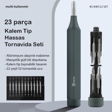 Kingsdun 122 Si 1 Arada Manyetik Hassas Tornavida Seti KS-840122