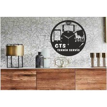 Hediyelikevi Cep Teknik Temalı Ahşap Duvar Saati