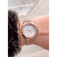 Ferrucci Spor Kasa Çelik Kadın Kol Saati+Bileklik