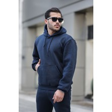 Unisex Basic Relax Fit Lacivert Eşofman Takımı