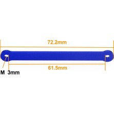 Enclaveinds 2 Adet Metal Ön Süspansiyon Kolu Montaj Takviye Plakası Kravat Iğnesi 1/10 Slash 2WD Stampede Parçaları Kırmızı (Yurt Dışından)