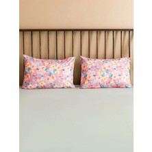 LC Waikiki Çiçek Baskılı Pamuklu Yastık Kılıfı 2'li 50 x 70  cm