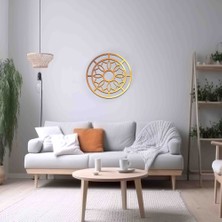 Artopia Geometrik Metal Duvar Dekoru - Ev ve Ofis Duvar Tablosu- Minimalist Şık Modern Tasarım-Çiçek Desenli Geometrik Metal Tablo