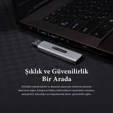 Transcend USB 10GBPS 1050/950MB/S Gizlenebilir Başlıklı Taşınabilir Metal Kasa SSD