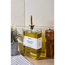 Kitchen Line Molivet Gold Kapak 500 Ml Cam Yağdanlık-Sosluk-Sirkelik Sticker Hediyeli